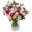 Kytice růží a alstromérií